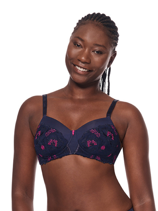 Amoena Delila Voorgevormde Prothese BH 45109 | blue magenta