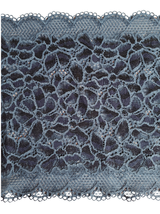 Stomaband kant | kleur blauw bloem