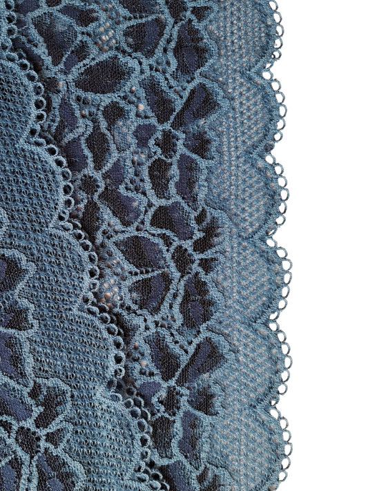 Stomaband kant | kleur blauw bloem