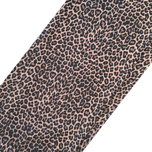 Zwemband lycra in panter print | kleur bruin