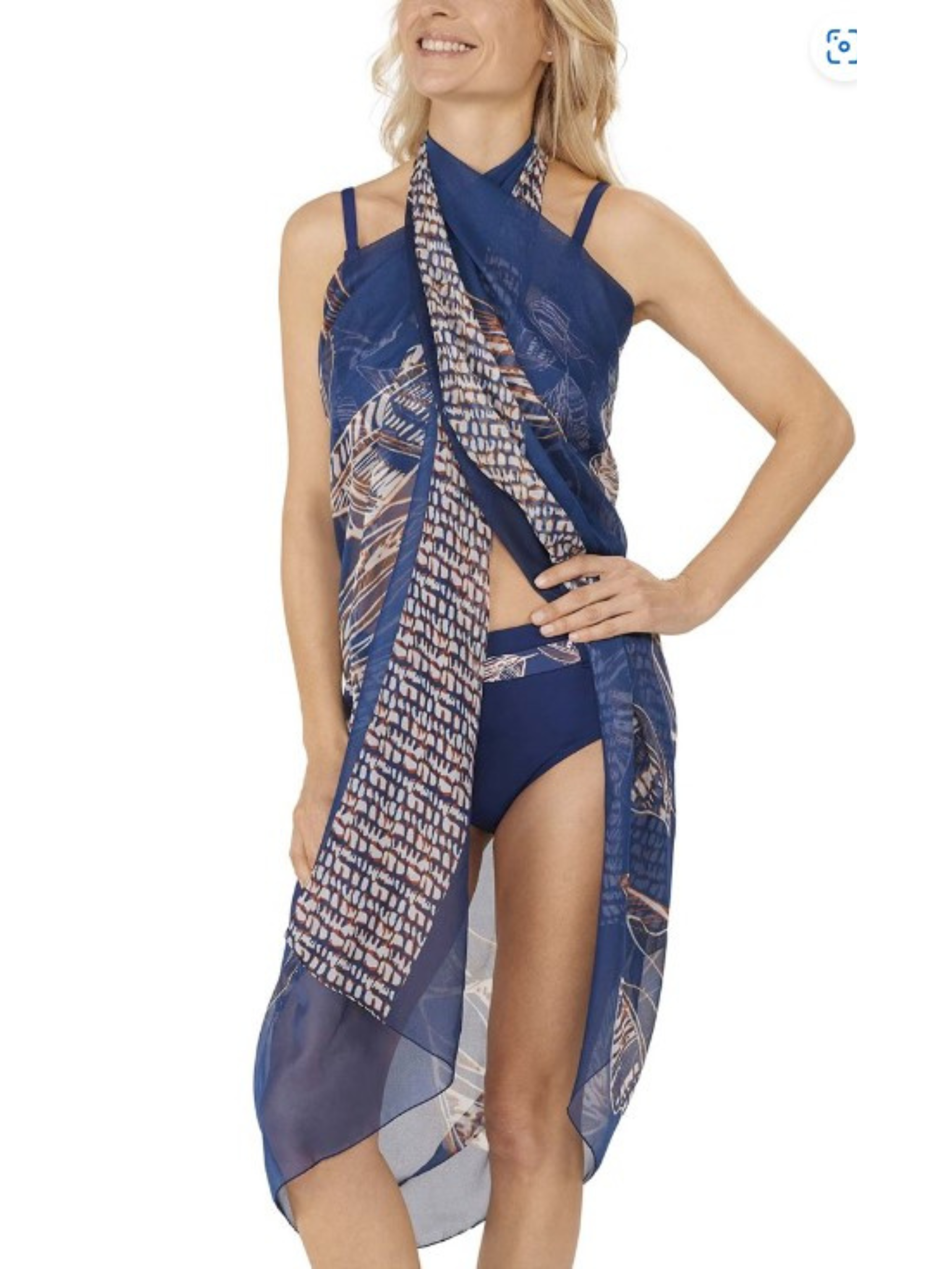 Amoena Lanzarote pareo 71630 blauw