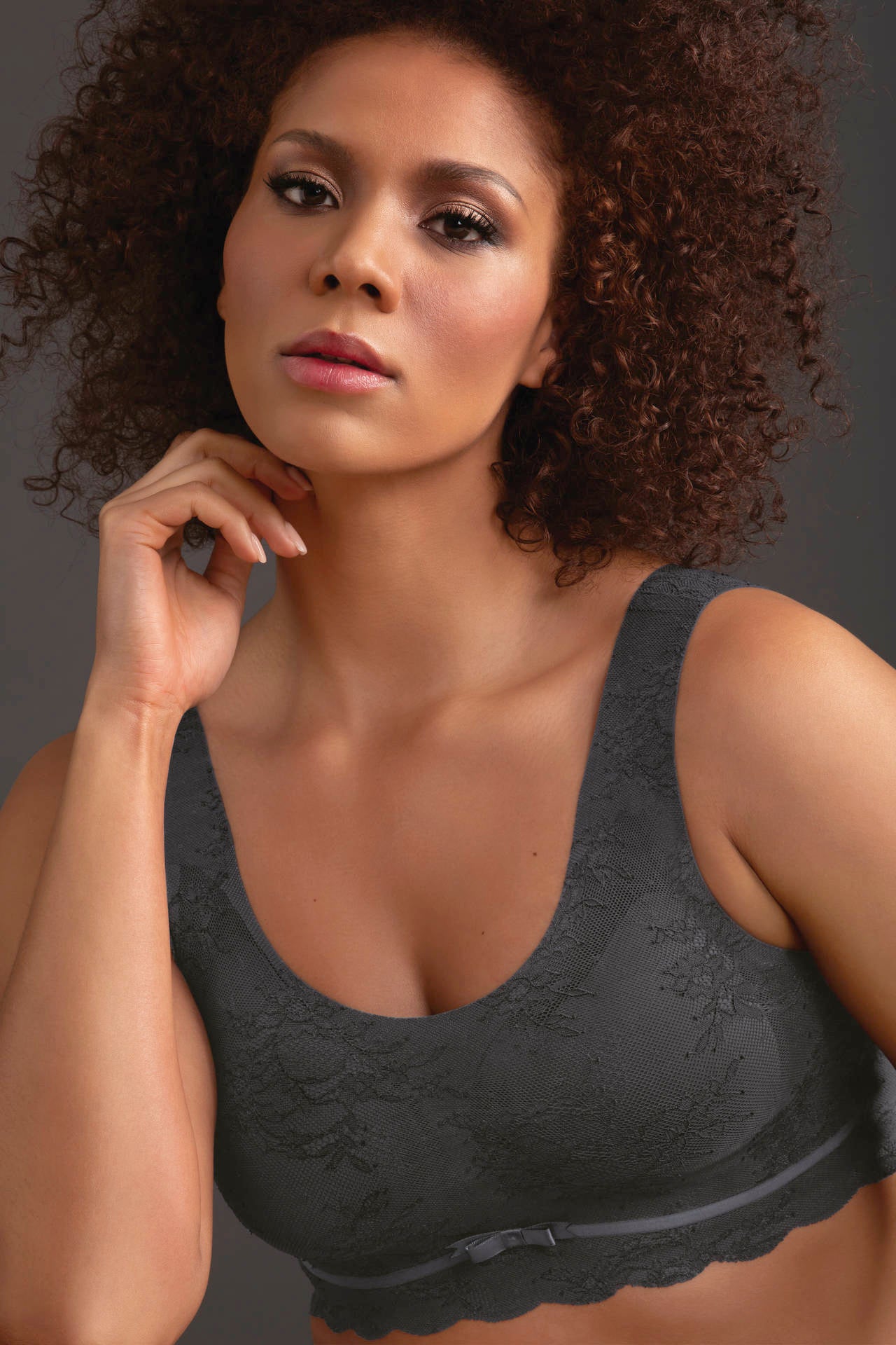Anita Essentials Lace Bralette 5400 | anthracite