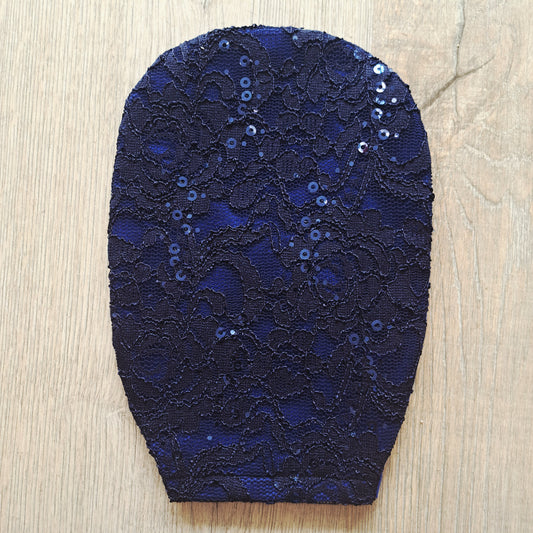 Stoma hoesje / cover | donkerblauw kant