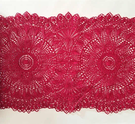 Stomaband kant | kleur wijn rood