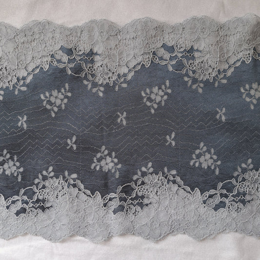 Stomaband kant | kleur blauw grijs
