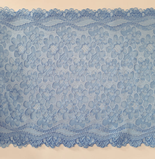 Stomaband kant | kleur helder blauw