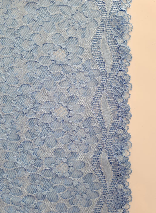 Stomaband kant | kleur helder blauw