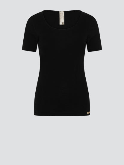 Comazo dames T-shirt biokatoen kleur zwart