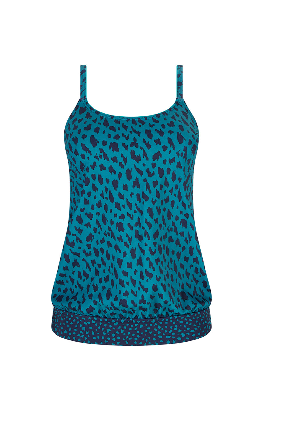Amoena Prothese Tankini Blouson Manila 71617 | blauw groen